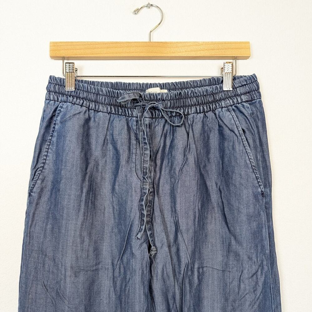 Gap Tencel Chambray Drawstring Utility Jogger Pan… - image 4